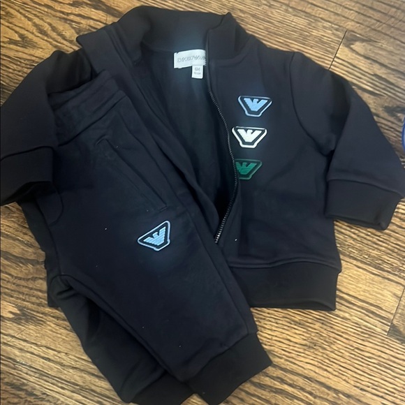 Emporio Armani Tracksuit with Logo Patches